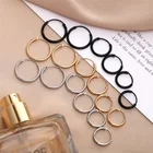 Gold Hoop Earrings New Vintage Rose Gold Multiple Dangle Small Circle Hoop Earrings