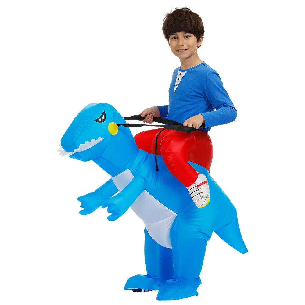 Hot Sale Funny Adults Kids Walking Dinosaur Inflatable Halloween Party Costumes