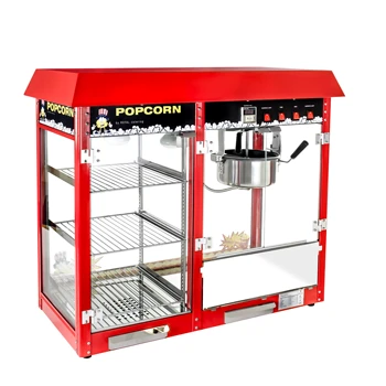 German Quality Standards CE Certified Market Leading Price with Heated Storage Red Popcorn Machine