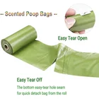 Leak Proof Biodegradable Dog Waste Bags Dog Poop Bag With Dispenser