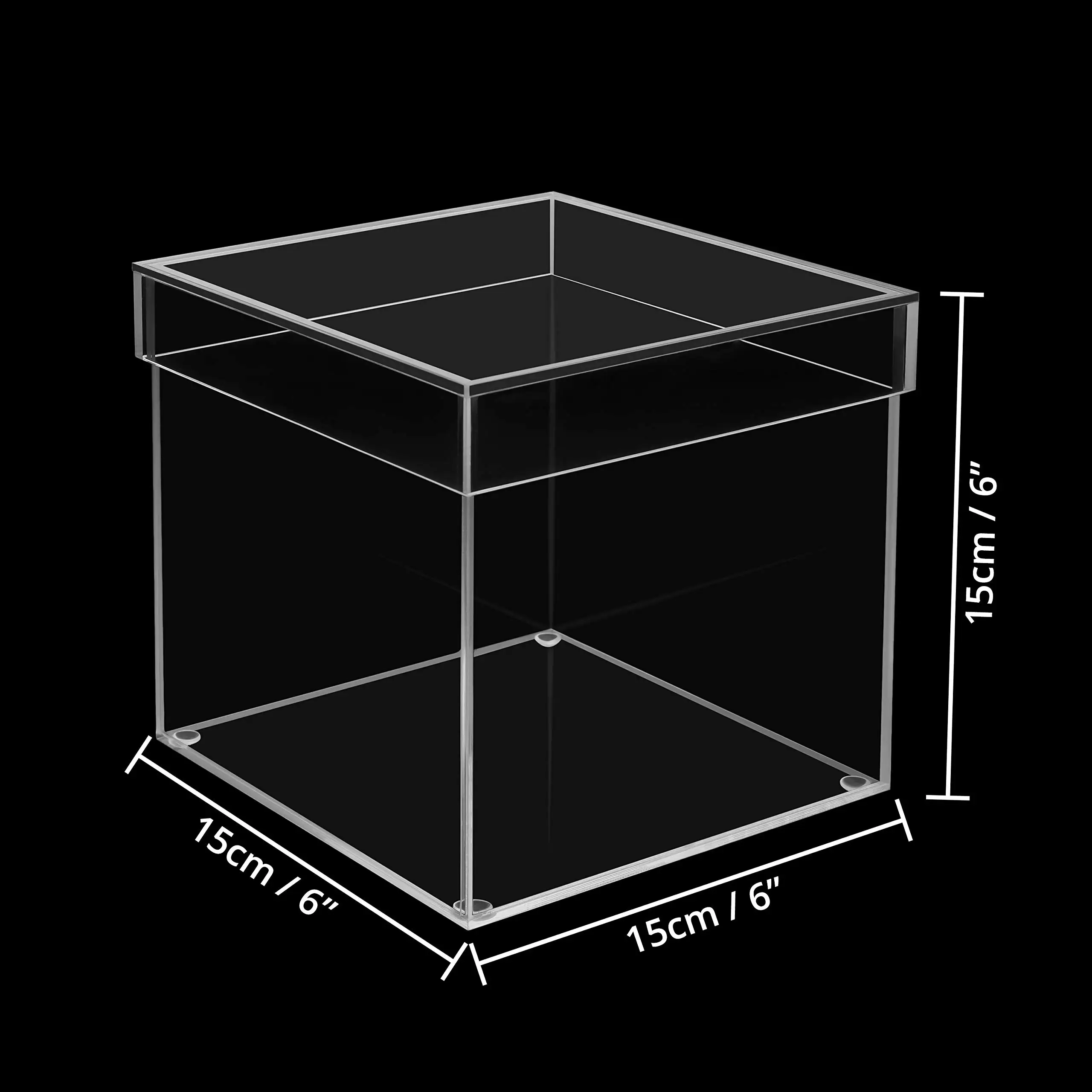 Niseven Acrylic Display Stand Box,Museum Box Case,Jewelry Book Showcase
