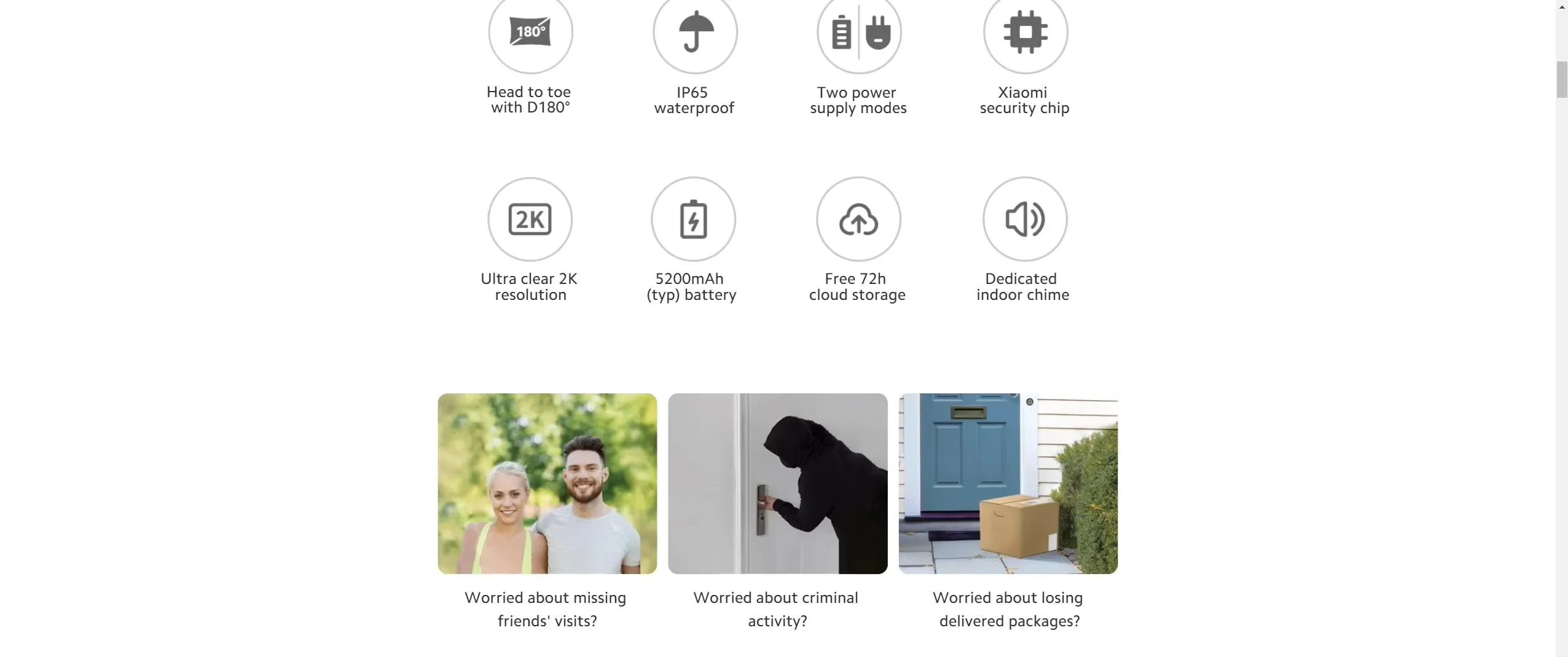 xiaomi smart doorbell 3s -3