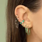 Hoop Chain New Fashion Womens European And American Style 925 Sterling Silver Hoop Earring Chain