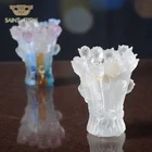 Handmade Crystal Mini Rose Flower Bakhoor Burner For Wedding Giveaways