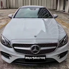Gray WRAPMASTER 1.52*18m Stone Gray Paint Protection Super Glossy Crystal Full Car Body Vinyl Wrap Stickers