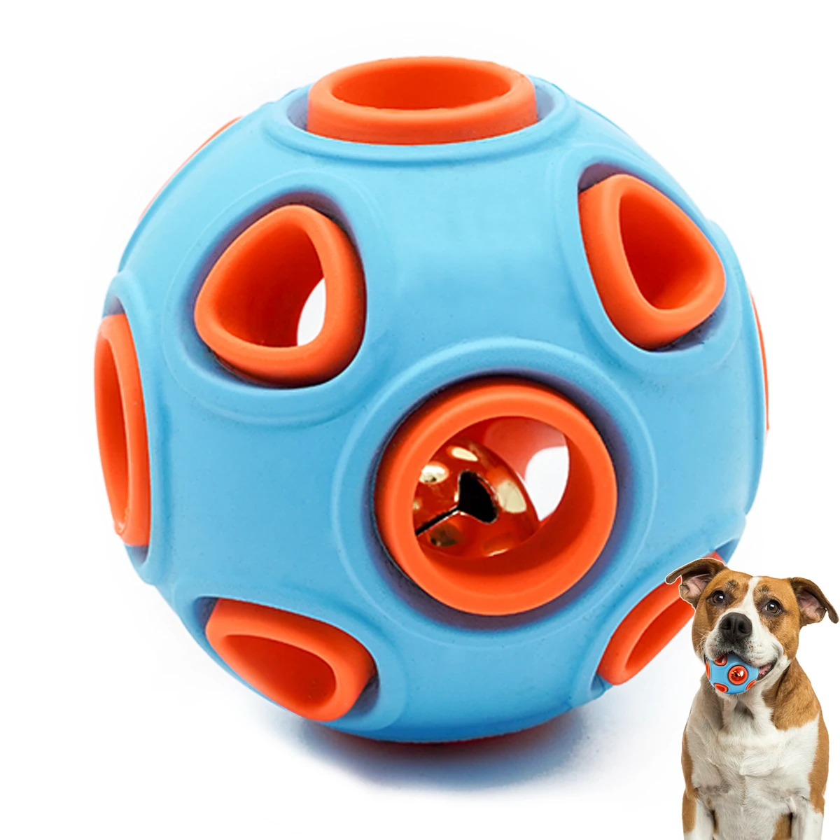 rubber dog ball with handle