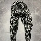 Leopard Scarf The Manufacturer Directly Sale Leopard Pattern Warm Polyester Fiber Scarf