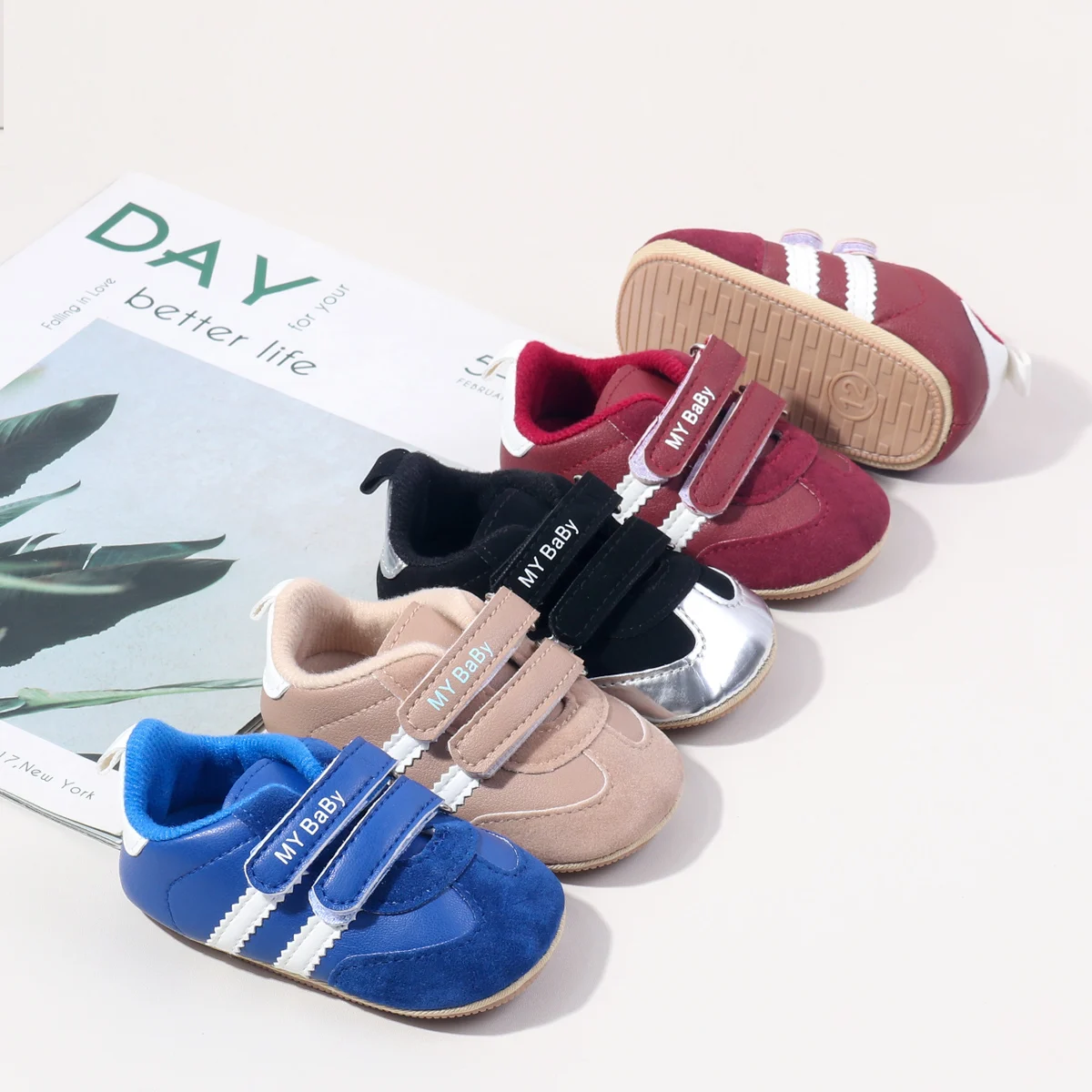 Wholesale Spring Autumn Anti-slip Baby Toddler Unisex Sport Shoes details