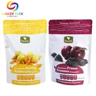 Stand Up Pouch For Resealable Zip Lock Food Packaging Stand Up Pouch For Dry Fruit Snack Foods