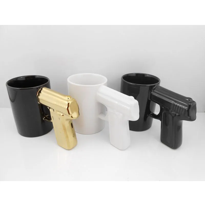 gun ceramic mug