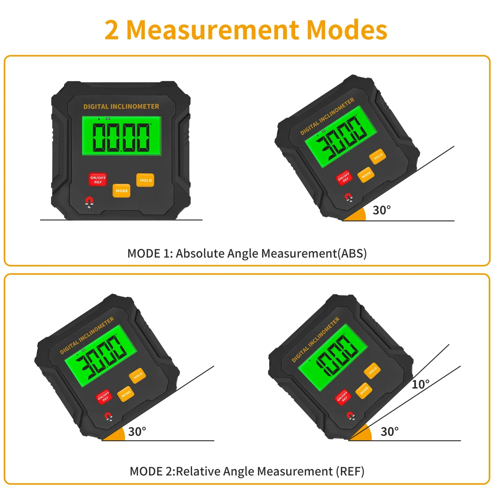 Digital Level Angle Gauge Meter Magnetic Electronic Level Angle Finder