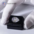 Stone Factory Price Pear Moissanite GRA Certificate C C DE Color VVS White Pear Shape Moissanite Stone