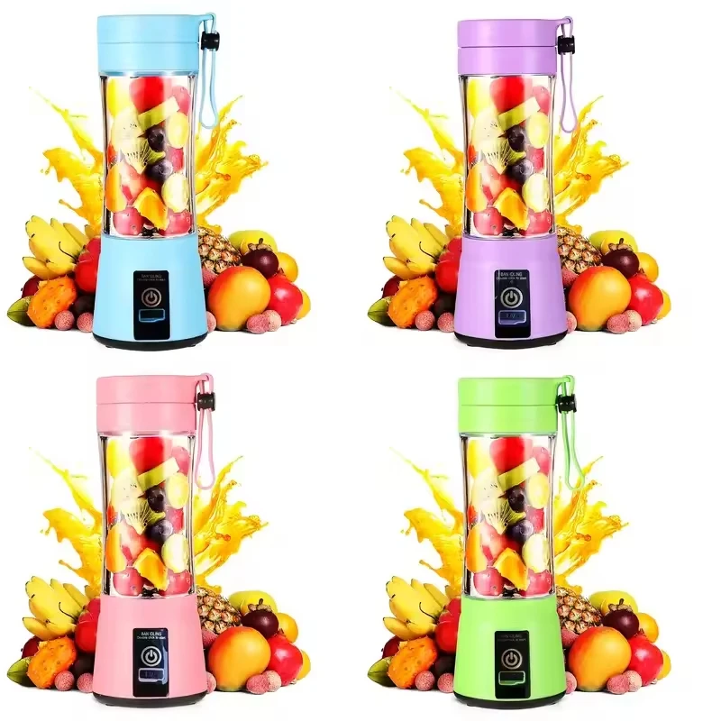 Home Kitchen Accessories Electric Mini USB 6 Blades Juicer Cup Machine Portable Fruit Kitchen Tools Bottle Juicer Blender