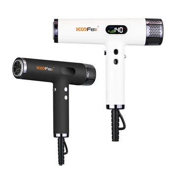 KooFex Wholesale 1800W LCD Display Fast Dry Low Noise Hair Blow Dryer 40 Million Negative Ion BLDC Motor 110,000 RPM Hair Dryer