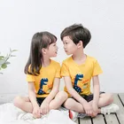 Boys Custom New Style Casual Cheap 100% Cotton Short Sleeve Dinosaur Design Kids Boys Unisex Cartoon T-shirt
