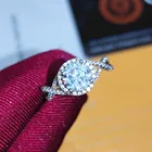 Ring Wedding Moissanite Engagement Ring 1ct Diamond Ring Customize Engagement Wedding Eternal Love Ring
