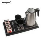 Electric Electric Kettle Honeyson Hotel Supplies Hot Luxury Electric Water Kettle With Tray