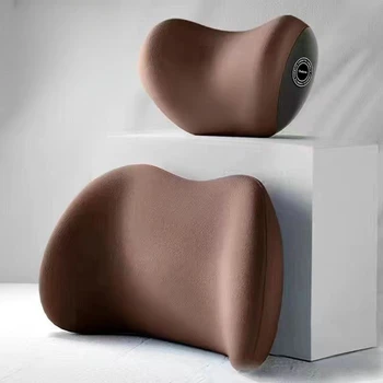 all-season universal car neck pillow seat cushion neck protection memory cotton comfortable lumbar support