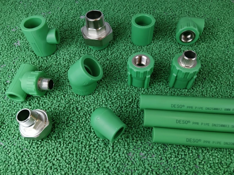 Deso Green Color Ppr Pipe Fittings 1 2 3 4 1 Ppr Elbow 32 110mm Ppr