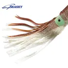 Squids SEASKY 13'' Luminous Octopus Shirts Trolling Lures Soft Plastic Tackle Squids