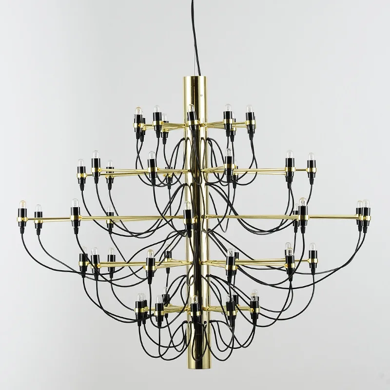 ARTDECOLITE Modern Gold Silver Black 18/30/50 Heads Gino Sarfatti Pendant Lights Summer Fruit Pendant Lamp