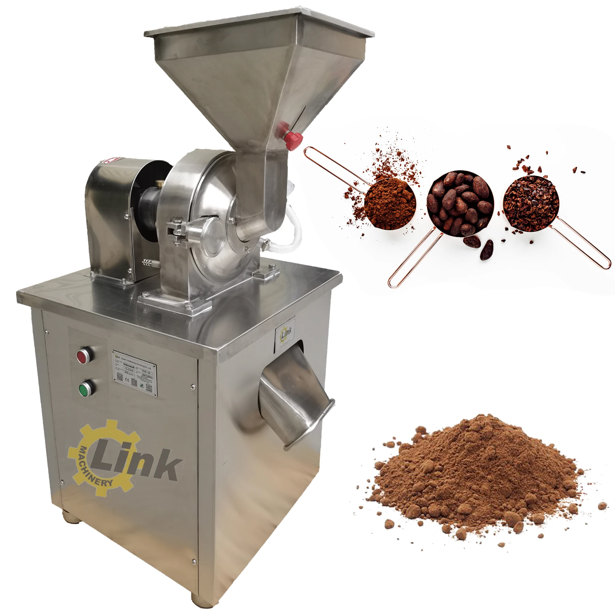 cocoa beans in coffee machine