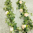Flower Artificial Rose Vine Silk Flower Garland Hanging Baskets Plants Home Outdoor Wedding Arch Garden Wall Decor
