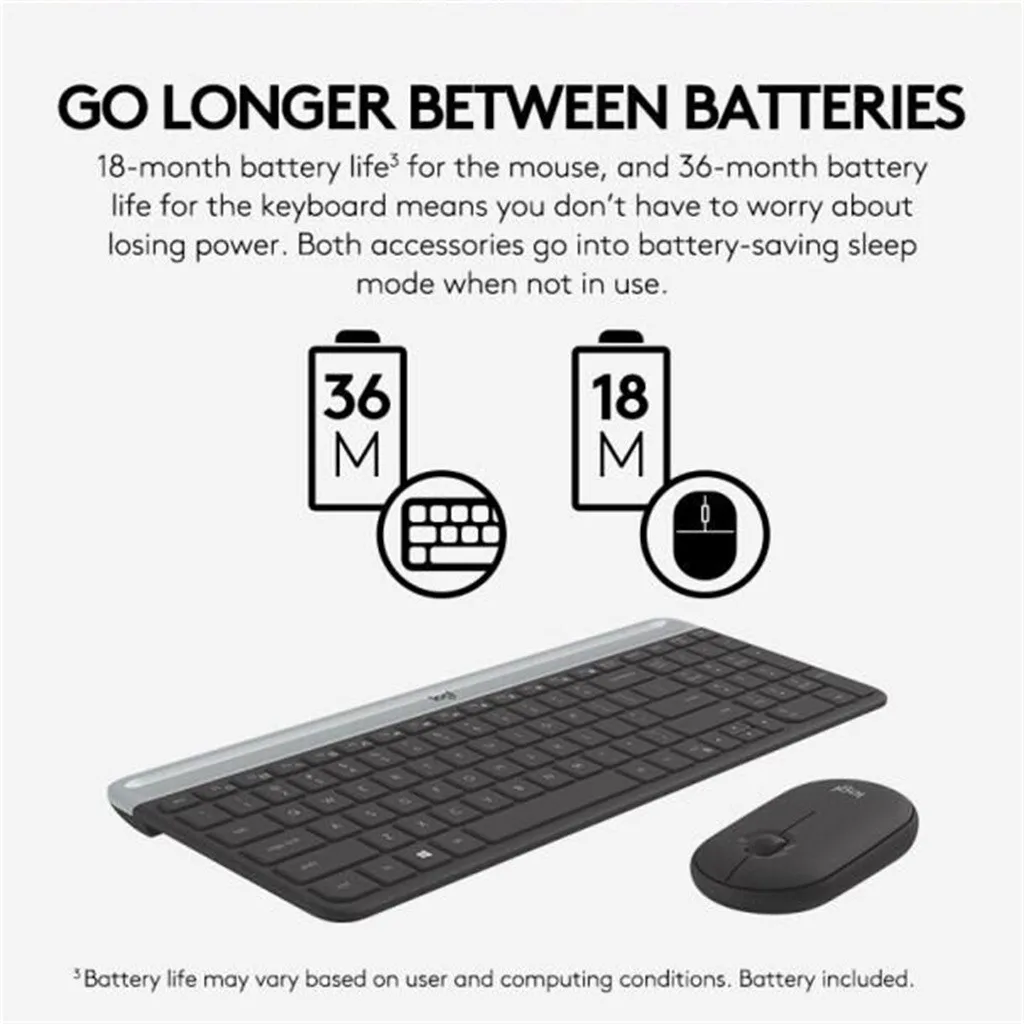 Wholesale Original Logitech Mk470 Keyboard And Mouse Set Slim Ultra
