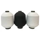 Yarn Black Rope 100%Polyester Yarn 150D 300D 150/48f Black Raw White For Shoes Garment Rope Fabric Embroidery