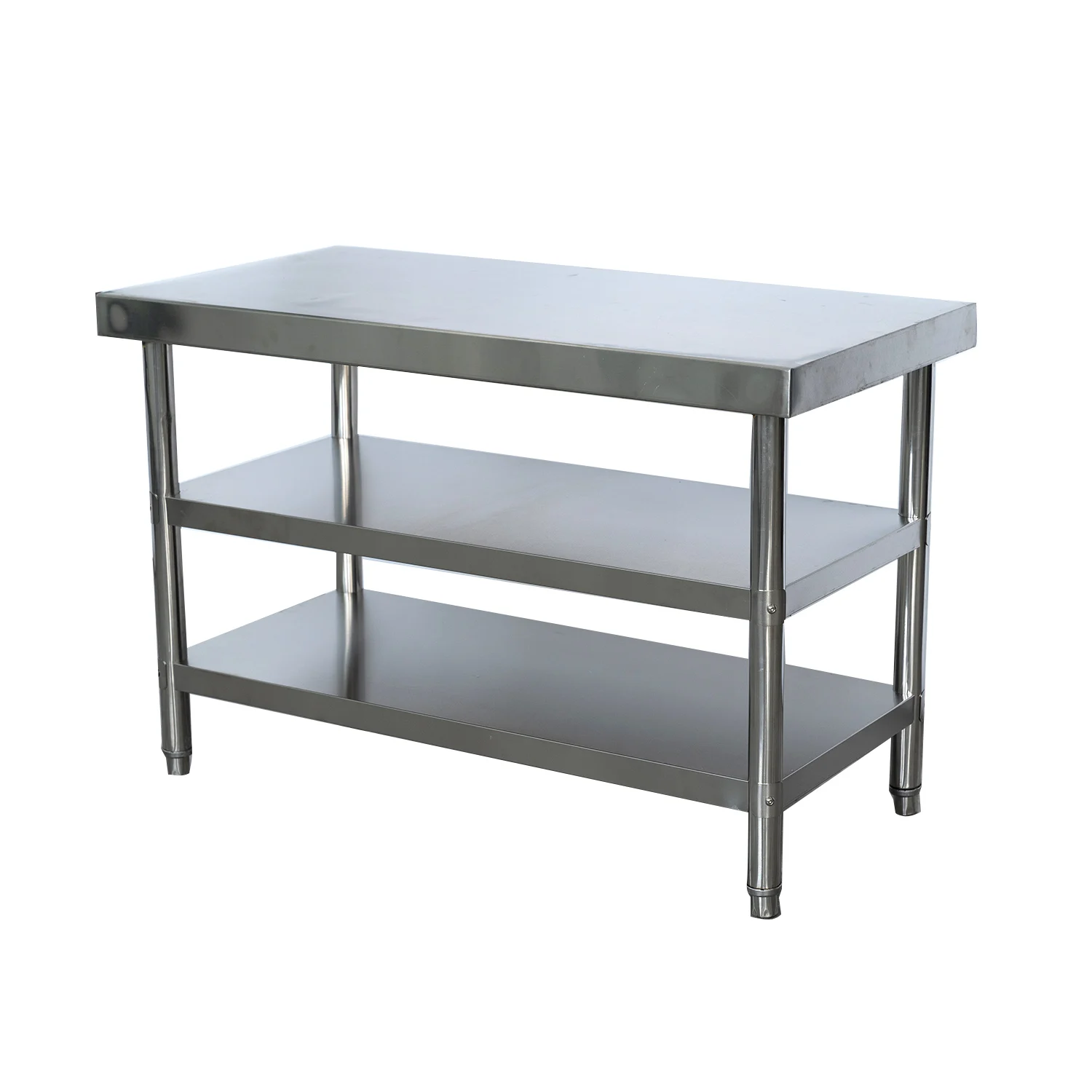 Commercial 16 Gauge All Double Layer Stainless Steel Work Table For Kitchen Buy Double Layer Stainless Steel Work Table Stainless Steel Work Table Kitchen Workbench Kitchen Table Product On Alibaba Com