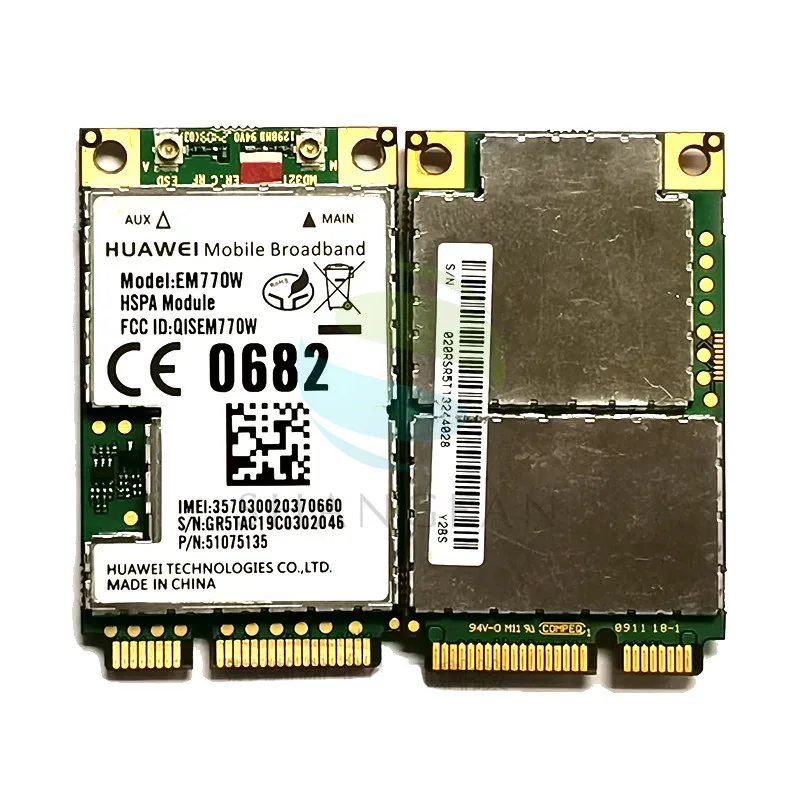 For Huawei EM770W Wwan Wireless 3g Gps 14.4mbps Wcdma Hsdpa Hsupa Mini Pci-e Network Wifi Card 3g/2g Modem Internal Laptop