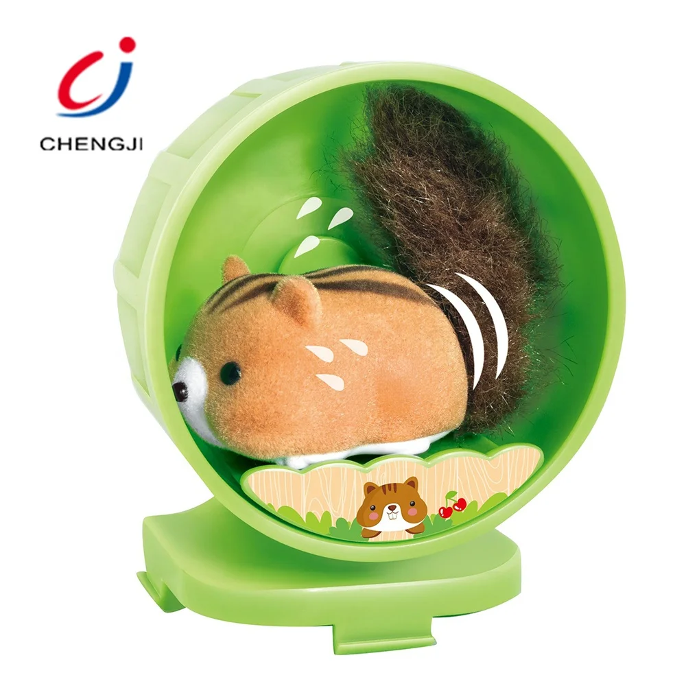 Kids toys educational electric pet squirrel feeding interactive toys for children