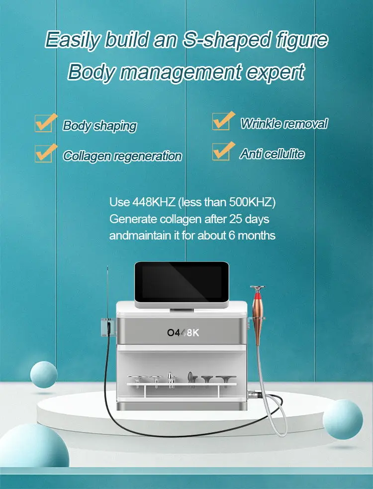 Spa Salon Use Beauty Equipment CET RET TECAR Therapy RF Cellulite Removal Machine