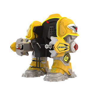 Hot sale amusement Battle King walking robot with music and laser fighting mode for playground amusement park