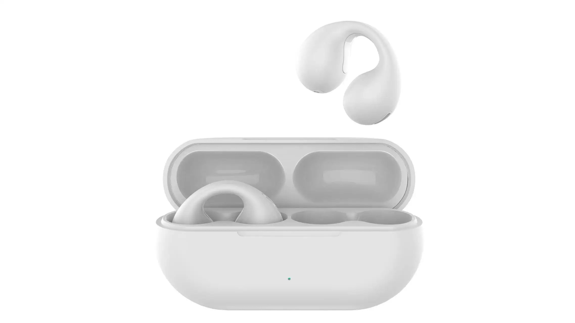 True Bone Conduction Earphones Ear Clip Wireless Headphone with Mic Calling Touch Control Sports Headset