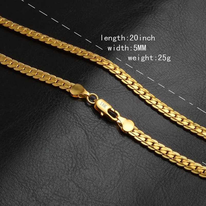 Men Jewelry 5mm 20 Inches Hip Hop 