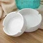 Ashtray Hot Sale Hotel Bar Office Printed Ceramic Ash Tray Custom Logo Porcelain Round Ceramic Ashtray