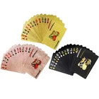 Poker Cards Playing Poker Card Sale Magic Waterproof Custom Printing Black Gold PVC Poker Cards Plastic Playing Cards