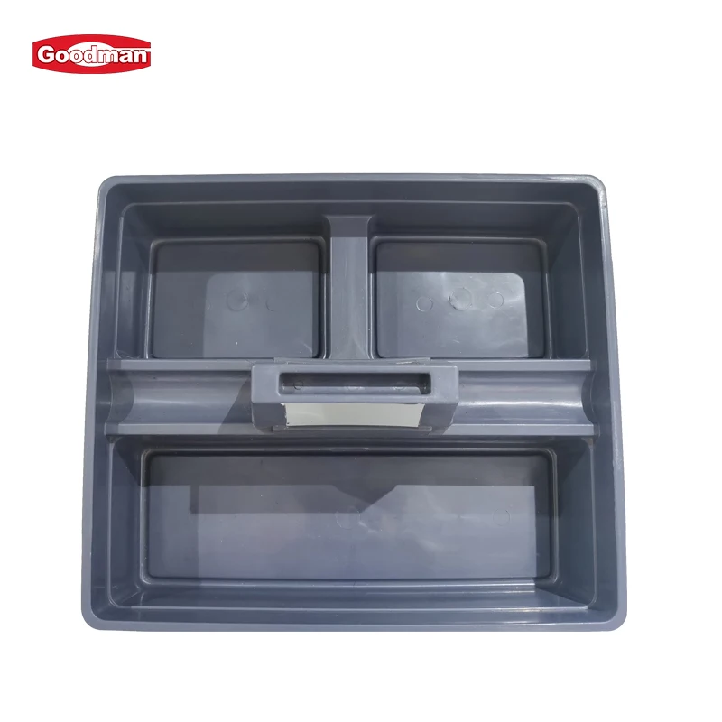 Plastic Tote Tool & Supply Cleaning Caddy Cleaning box 3-Compartment plastic tool organizer with Handle