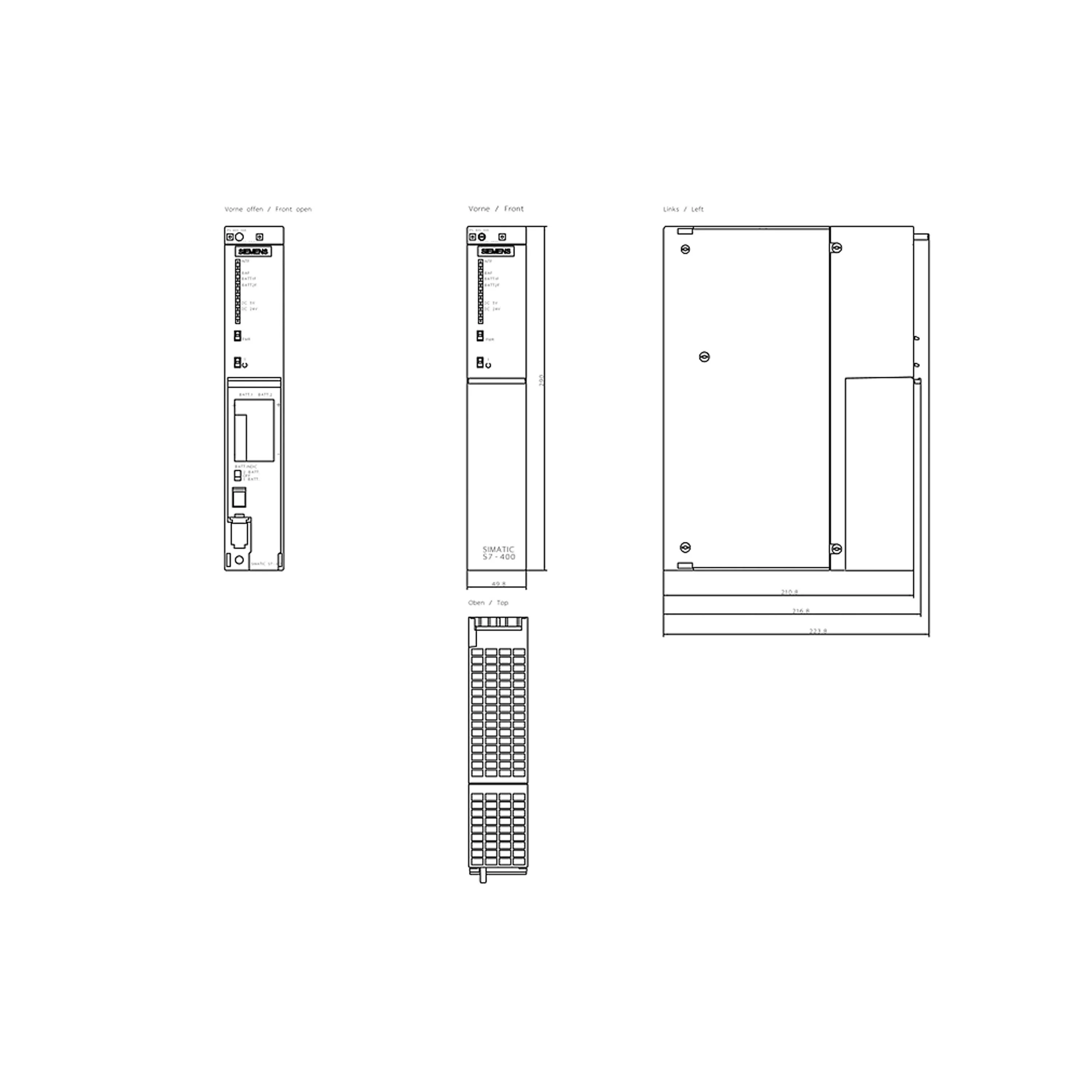 Power Input Module Siemens Plc Controller 6ES7405-0KA02-0AA0 China Plc Controller S7-400 Module