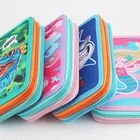 School Pencil Pencil Cases Kids Cute Kids Fabric School Pencil Storage Case With Stationery Custom Design Kawaii Pencil Case
