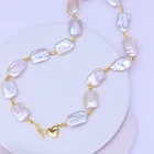 Pearl Necklace Pearls China Quality Manufacturer Natural Cultured Baroque Pearl Shaped Irregular Necklace Pearls Natural