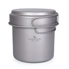 Titanium Boundless Voyage 2 In 1 Camping Outdoor Titanium Pot Pan Folding Cookset For Camping