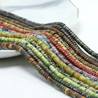 Round Beads Flat Round Disc Natural Stone Loose Beads Heishi Beads For Bracelet Making