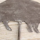 Decoration Table HYKING Farmhouse Vintage Pig Tabletop Decoration Metal And Wood Pig Table Stand