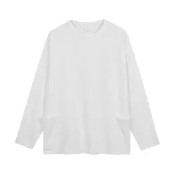 Oversized Cotton Plain Mens Tshirt Custom Embroidery Vintage Acid Washed Long Sleeve T Shirt