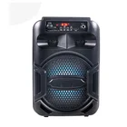 New Arrivals Portable Small 6 Inch BT Wireless Bt Usb Karaoke Trolley Speaker With Led