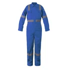 Customized Logo High Visibility Reflective Cotton Safety Workwear Men Working Coveralls