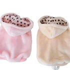 Pet Factory Wholesale Dog Cat Clothes Fall Winter Hoodie Clothes 4 Colour Fleece Pet Clothes