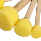 Pieces Artist Professional Manufacture 5 Pieces Sponge Hair Artist Painting Brush Set For Kids